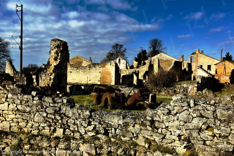 Village martyr de Oradour sur Glane Haute-Vienne France