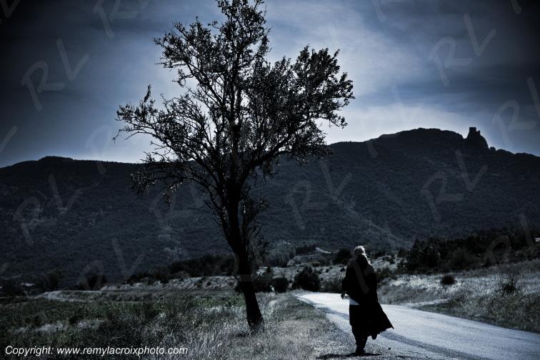 Qu�ribus Ch�teau Cathare Corbi�res Aude Occitanie France www.remylacroixphoto.com