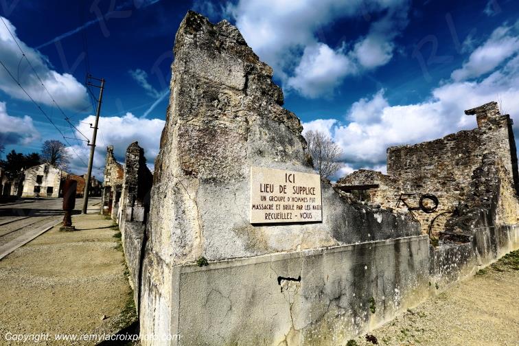 Village martyr de Oradour sur Glane Haute-Vienne France