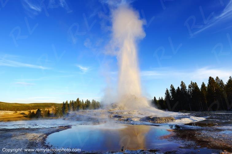 Castle Geyser Yellowstone National Park Wyoming USA www.remylacroixphoto.com