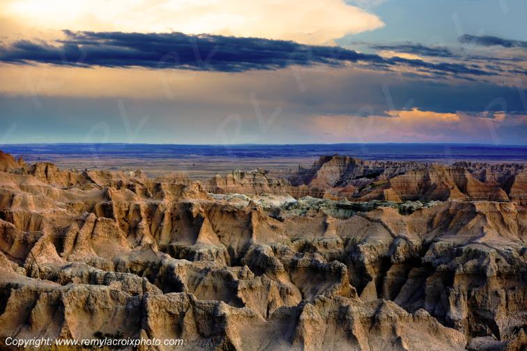 Pinnacles Overlook Badlands National Park South Dakota USA
