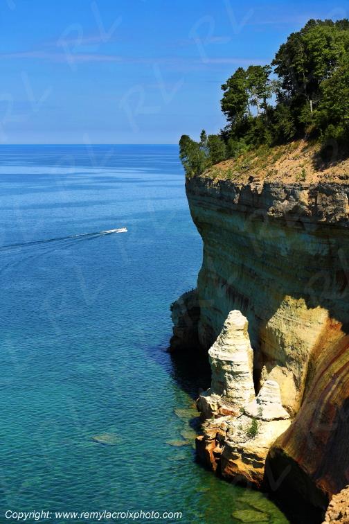 Pictured Rocks National Lakeshore Lake Superior Michigan USA