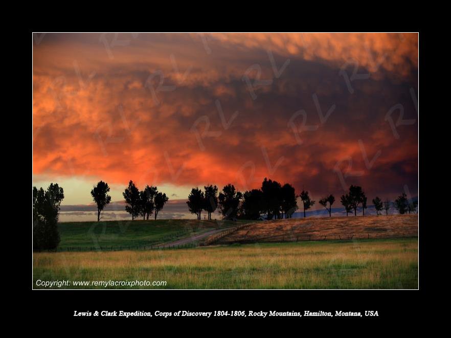 Lewis & Clark Expedition 1804-1806 Rocky Mountains Hamilton Montana USA
