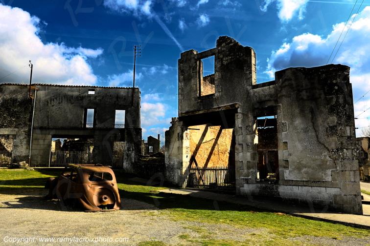 Village martyr de Oradour sur Glane Haute-Vienne France