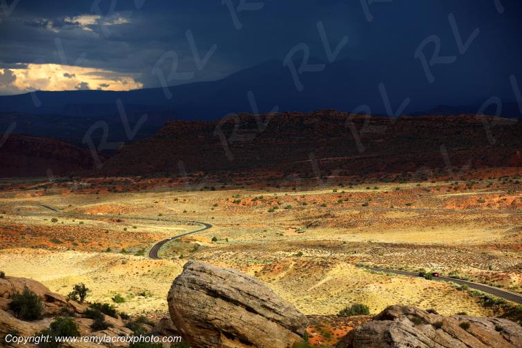 Salt Valley Overlook Arches National Park Utah USA