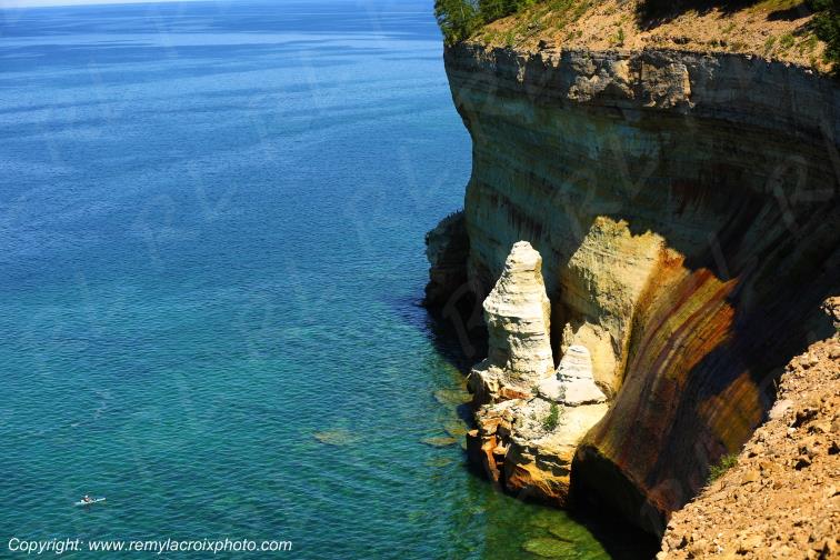 Pictured Rocks National Lakeshore Lake Superior Michigan USA