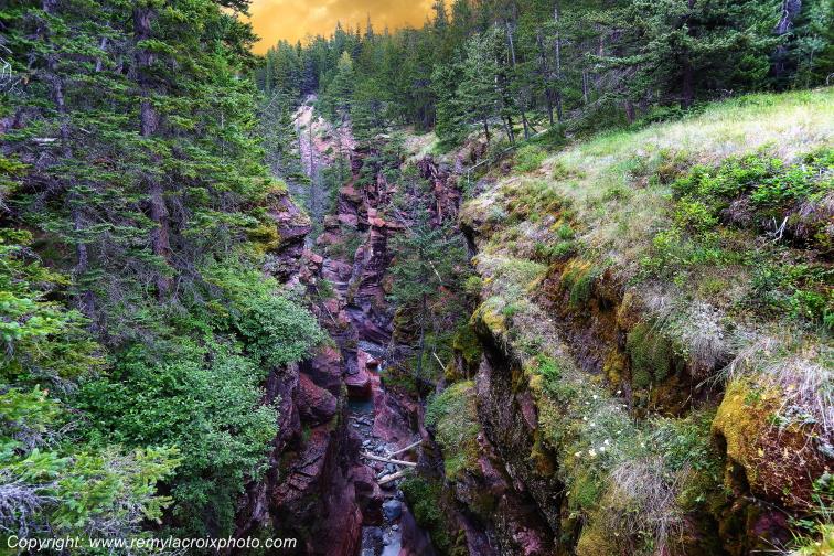 Red Rock Canyon Waterton Lakes National Park Alberta Canada www.remylacroixphoto.com