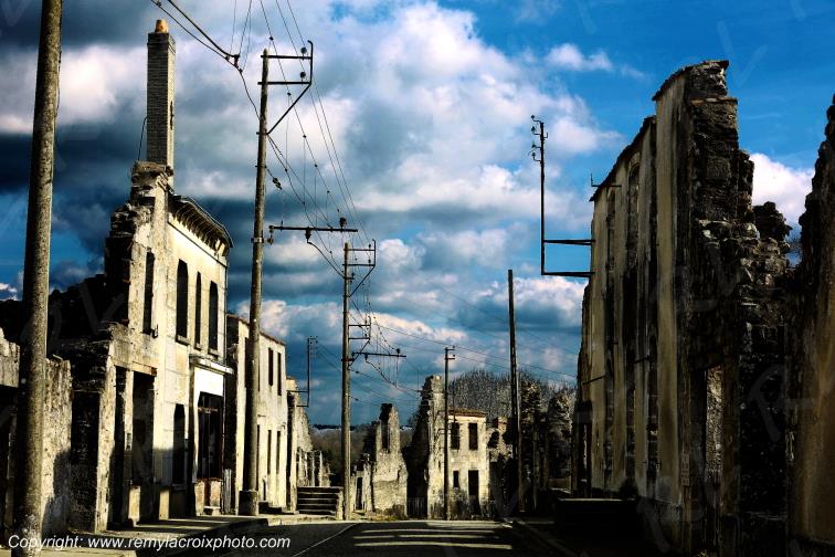 Village martyr de Oradour sur Glane Haute-Vienne France