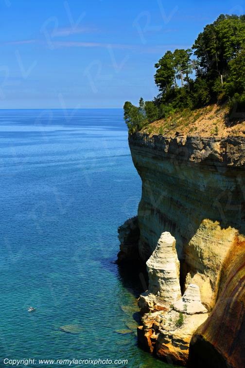 Pictured Rocks National Lakeshore Lake Superior Michigan USA