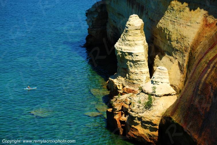 Pictured Rocks National Lakeshore Lake Superior Michigan USA