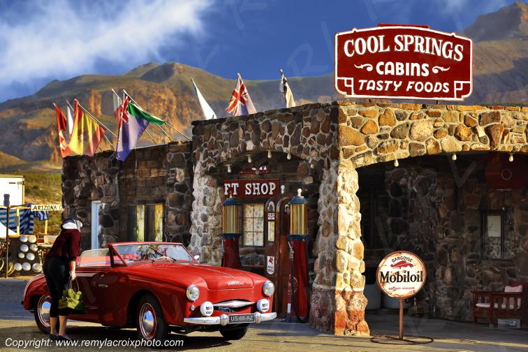 Panhard Dyna X87 Junior Cabriolet 1953 Cool Springs Cabins Route 66 Arizona USA www.remylacroixphoto.com