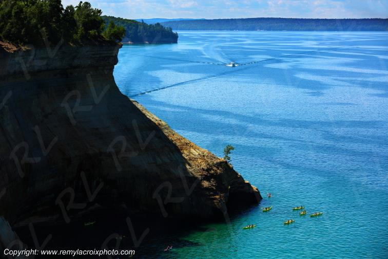 Pictured Rocks National Lakeshore Lake Superior Michigan USA