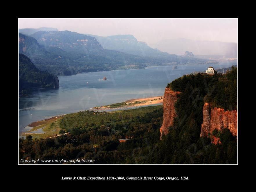 Lewis & Clark Expedition 1804-1806 Columbia River Gorge Oregon USA