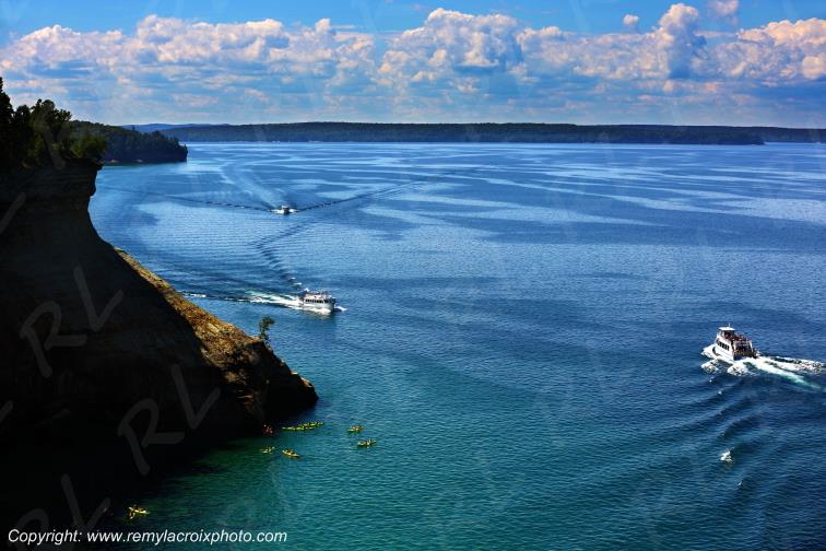 Pictured Rocks National Lakeshore Lake Superior Michigan USA