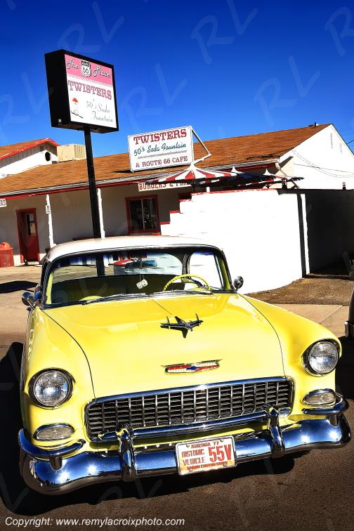 Chevrolet Coupe Bel Air 1955 Williams Route 66 Arizona USA www.remylacroixphoto.com
