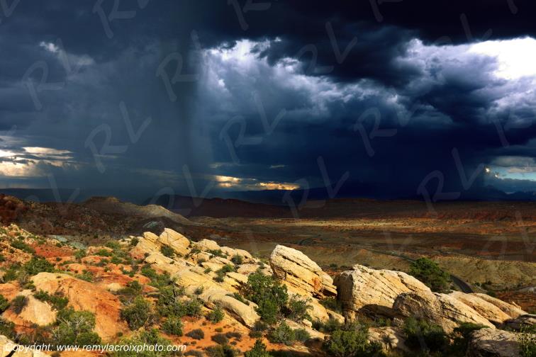 Salt Valley Overlook Arches National Park Utah USA