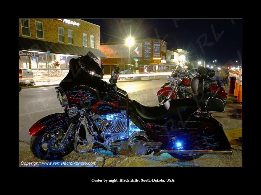 Custer by night,Black Hills,South Dakota,USA