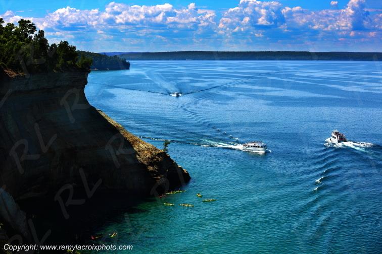 Pictured Rocks National Lakeshore Lake Superior Michigan USA