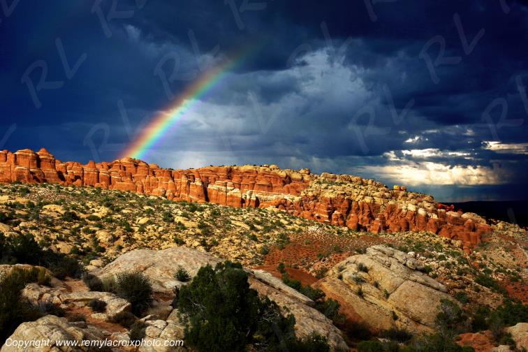 Salt Valley Overlook Arches National Park Utah USA
