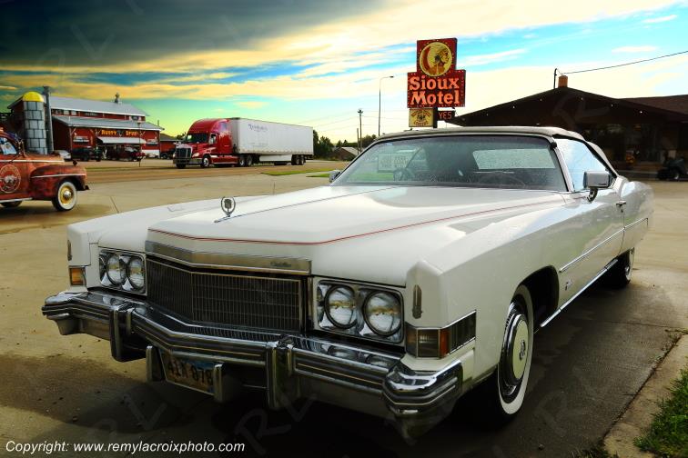 Sioux Motel Murdo Cadillac El Dorado 1974 South Dakota USA www.remylacroixphoto.com