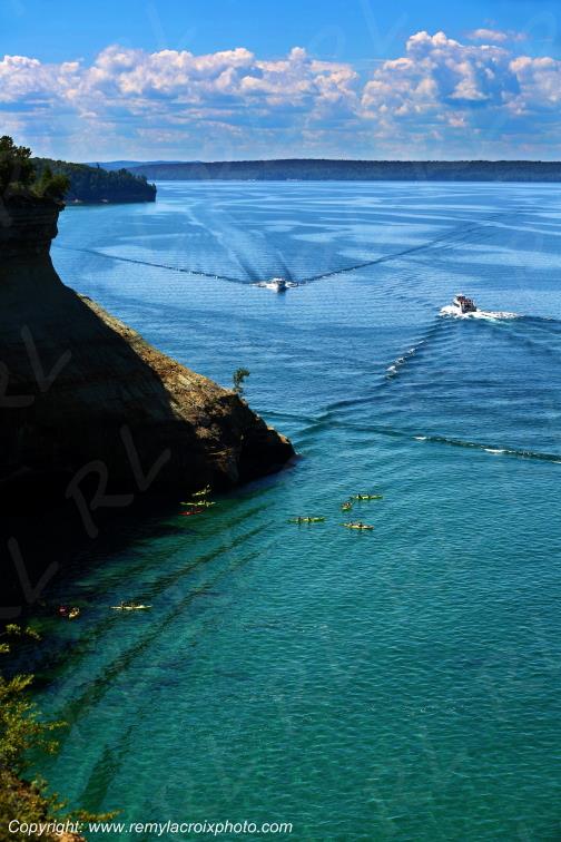 Pictured Rocks National Lakeshore Lake Superior Michigan USA