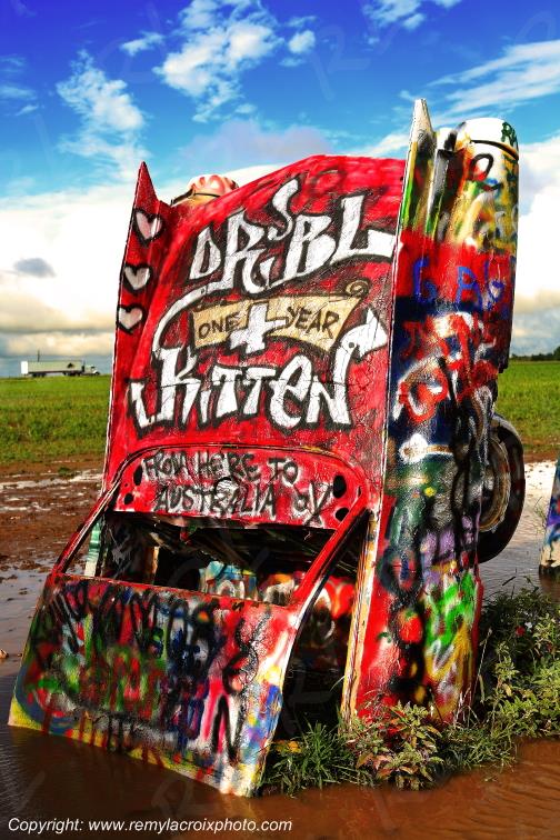 Cadillac 1960 Cadillac Ranch Route 66 Amarillo Texas USA www.remylacroixphoto.com