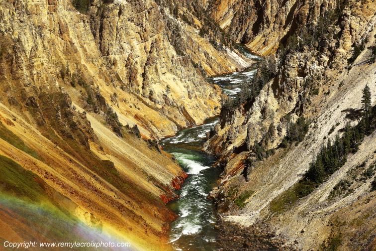 Grand Canyon Yellowstone National Park Wyoming USA www.remylacroixphoto.com