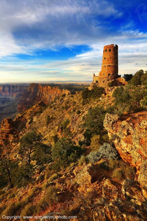 Desert View Watchtower Grand Canyon National Park Arizona USA www.remylacroixphoto.com