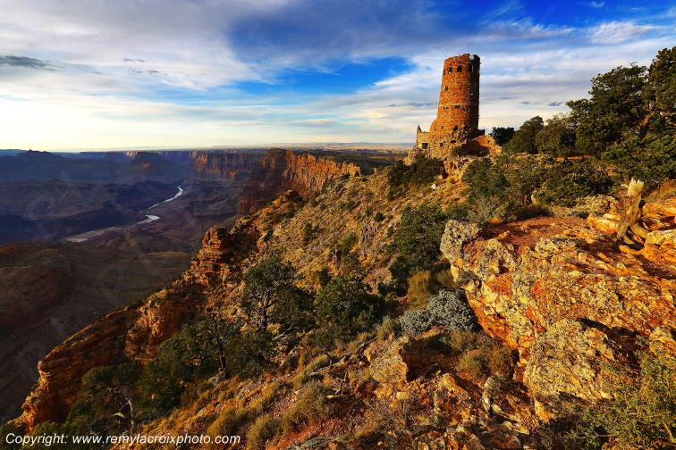 Desert View Watchtower Grand Canyon National Park Arizona USA www.remylacroixphoto.com