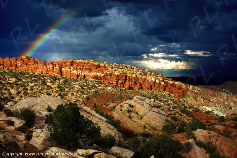Salt Valley Overlook Arches National Park Utah USA