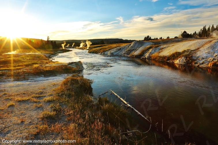 Upper Geyser Basin Yellowstone National Park Wyoming USA www.remylacroixphoto.com