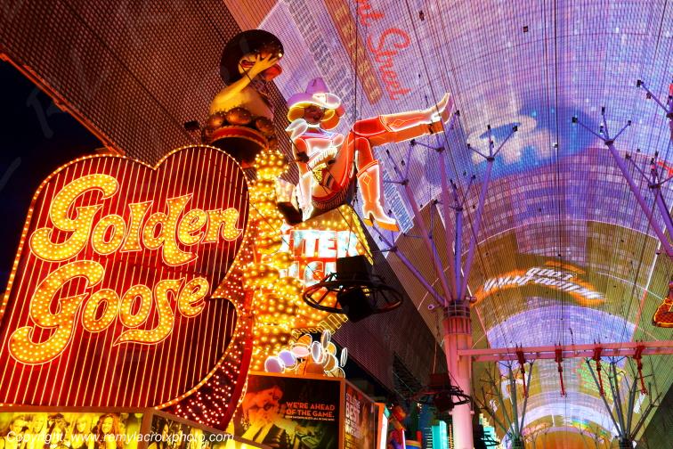 Las Vegas Fremont Street Downtown Casino Las Vegas Nevada USA www.remylacroixphoto.com