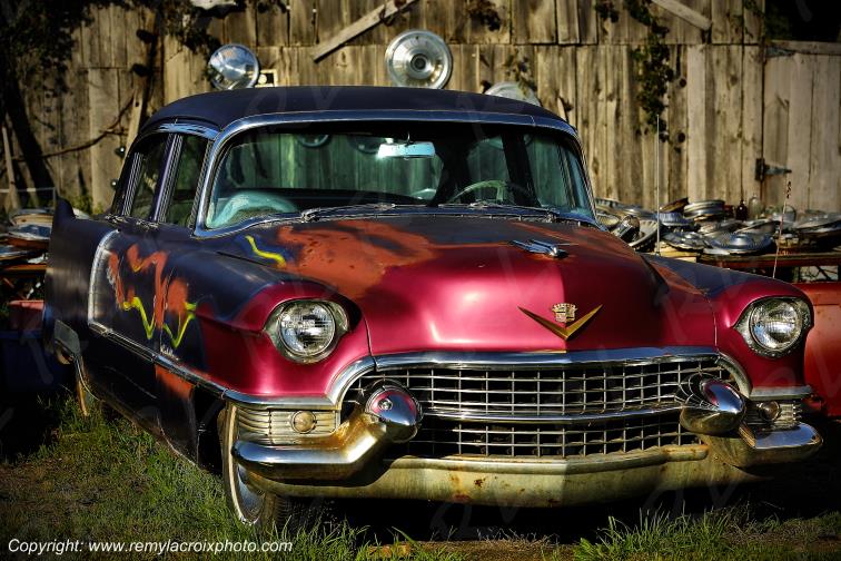 Cadillac Eldorado 1955 wreck Wisconsin USA www.remylacroixphoto.com