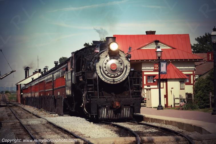 Strasburg railroad Lancaster Dutch County Pennsylvania Pennsylvanie USA ww.remylacroixphoto.com