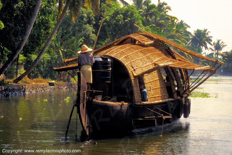 Backwater Kerala Inde India Asie Asia www.remylacroixphoto.com