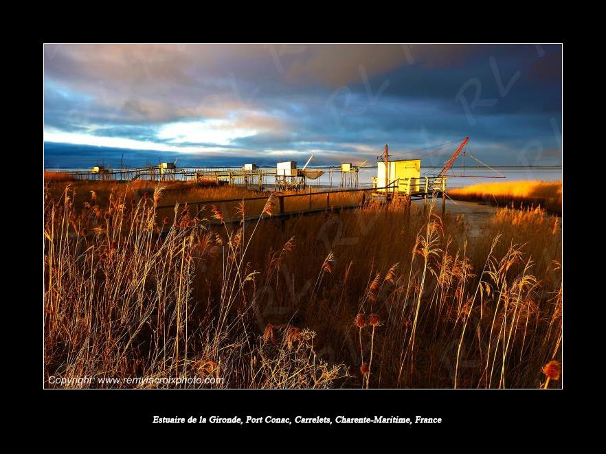 Port Conac Estuaire de la Gironde Carrelets Charente-Maritime France
