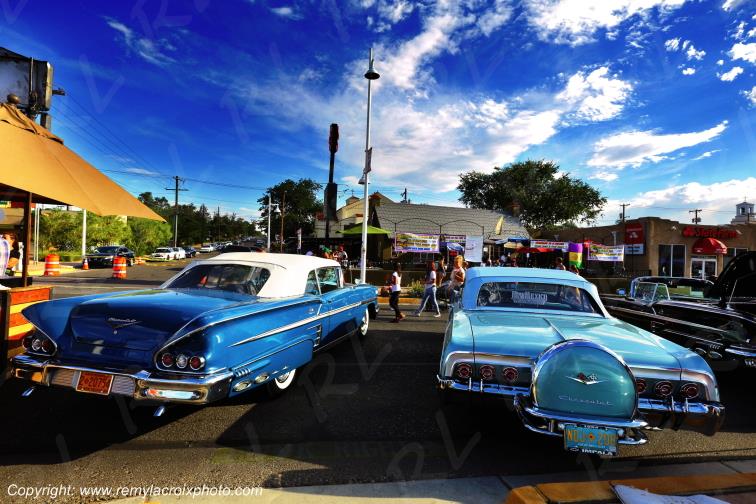 Chevrolet Impala 1958 & 1964 Route 66 Albuquerque New Mexico USA www.remylacroixphoto.com