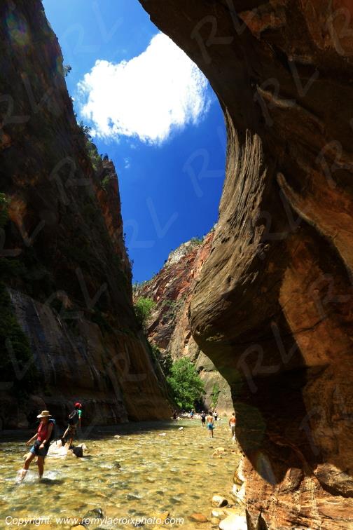 Riverside Walk Zion National Park Utah USA