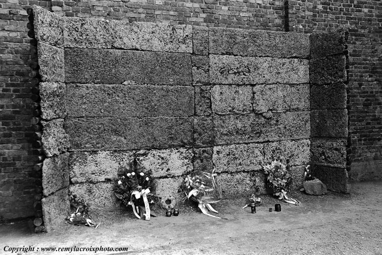 Auschwitz Birkenau camp de concentration Mur d'ex�cution Haute-Sil�sie Pologne www.remylacroixphoto.com