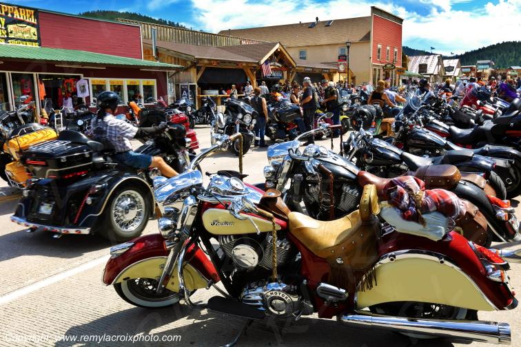 Indian Motorcycle Hill City Bikers Black Hills South Dakota USA www.remylacroixphoto.com