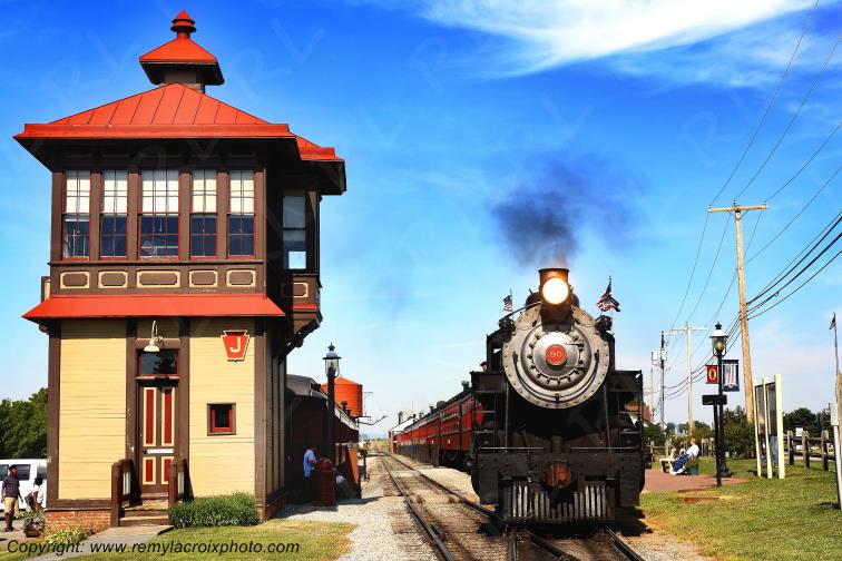 Strasburg railroad Lancaster Dutch County Pennsylvania Pennsylvanie USA ww.remylacroixphoto.com