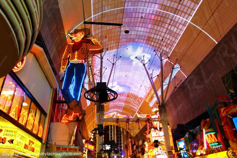 Las Vegas Fremont Street Downtown Casino Las Vegas Nevada USA www.remylacroixphoto.com