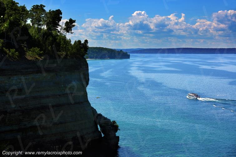 Pictured Rocks National Lakeshore Lake Superior Michigan USA
