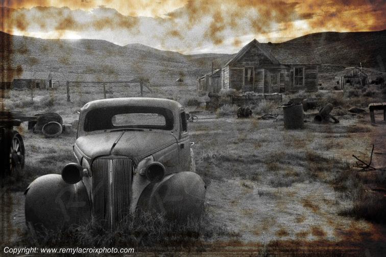 Buick 1936 wreck Bodie Californie USA www.remylacroixphoto.com