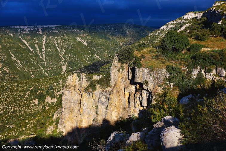 Cirque de Navacelles rive Nord Blandas Gard Occitanie Languedoc Roussillon France www.remylacroixphoto.com