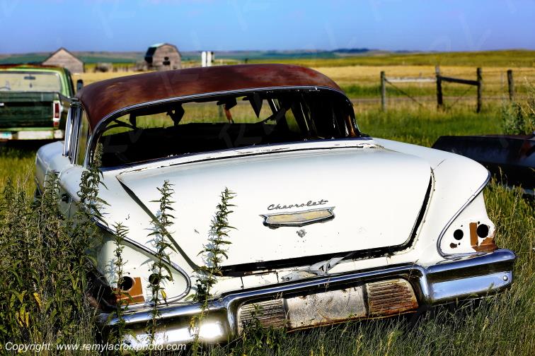 Chevrolet Bel Air 1958 wreck Saskatchewan Canada www.remylacroixphoto.com