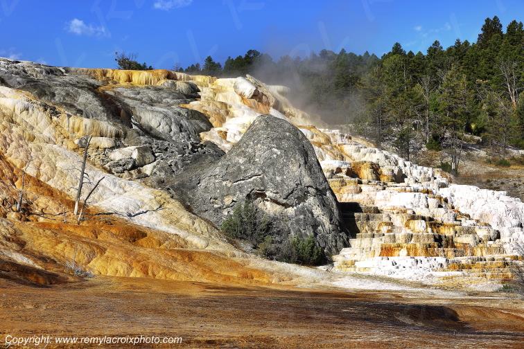Mammoth Hot Springs Yellowstone National Park Wyoming USA www.remylacroixphoto.com