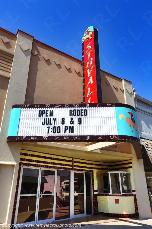 Stovall Theatre Route 66 Sayre Oklahoma USA www.remylacroixphoto.com