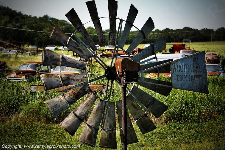 Route 66 Wind Turbine Eolian Erick Oklahoma USA www.remylacroixphoto.com