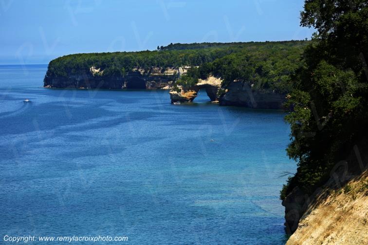 Pictured Rocks National Lakeshore Lake Superior Michigan USA
